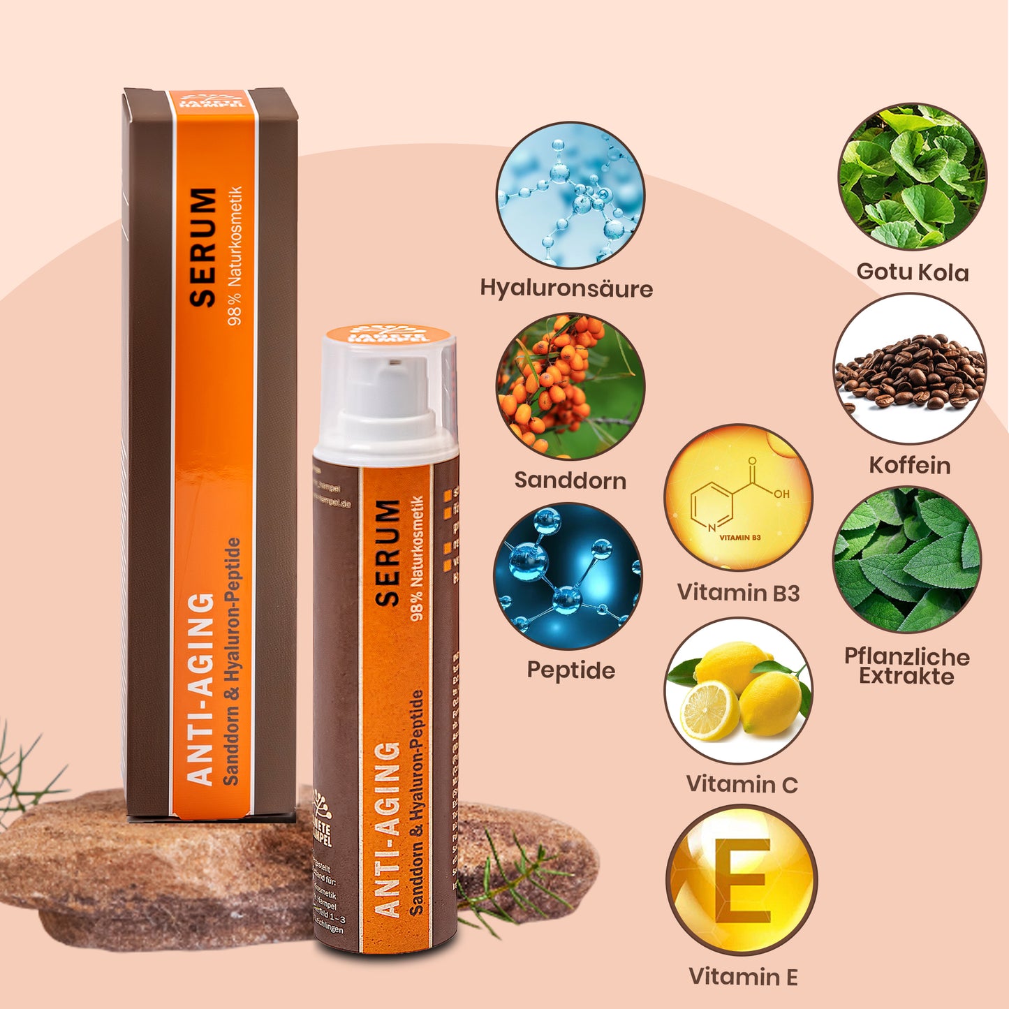 Anti-Aging Serum - Sanddorn & Hyaluron-Peptide