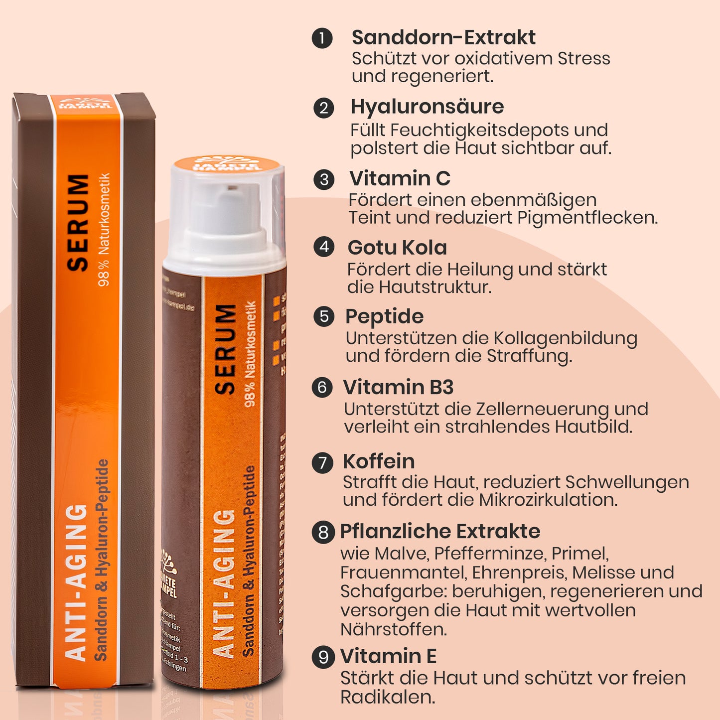 Anti-Aging Serum - Sanddorn & Hyaluron-Peptide